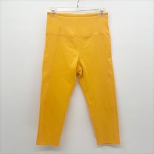 💛Girlfriend Collective Merigold Yellow High-Rise Cropped Leggings